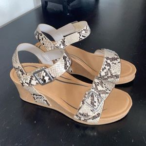 Aetrex Alexa Quarter Strap Wedge